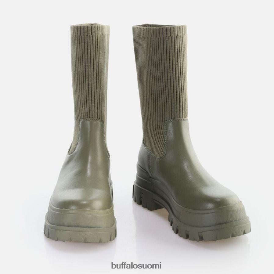 aspha sock boot short boot vegaani DZ48H4652 oliivi Buffalo |saappaat