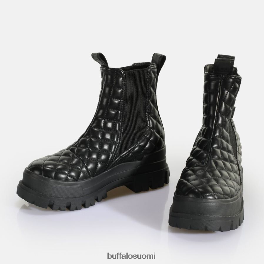 aspha chelsea mid ankle boot vegaani DZ48H4536 musta tyyny Buffalo |saappaat