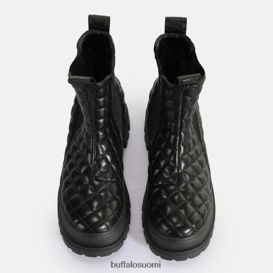 aspha chelsea mid ankle boot vegaani DZ48H4536 musta tyyny Buffalo |saappaat