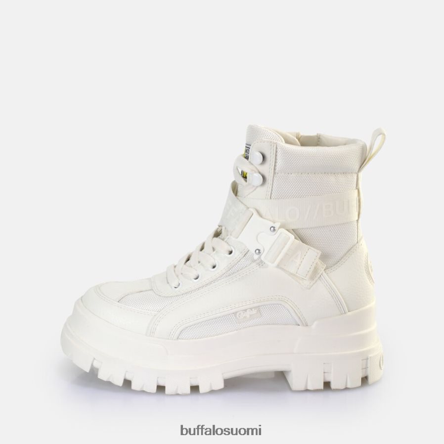 aspha com1 laceup mid ankle boot vegaani DZ48H4793 valkoinen Buffalo |saappaat