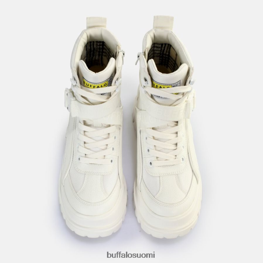 aspha com1 laceup mid ankle boot vegaani DZ48H4793 valkoinen Buffalo |saappaat