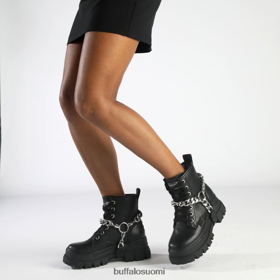 aspha-ketju 2.0 nilkkurit vegaani DZ48H4564 musta/hopea Buffalo |saappaat