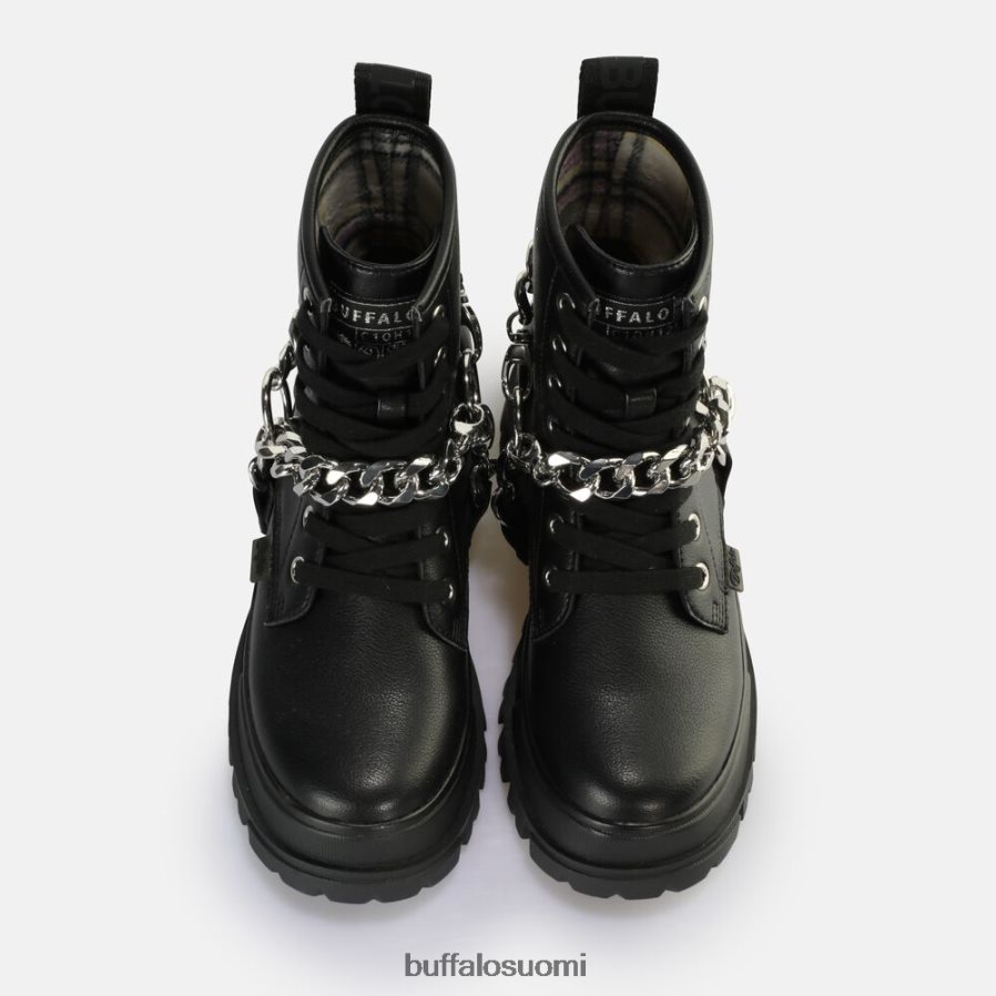 aspha-ketju 2.0 nilkkurit vegaani DZ48H4564 musta/hopea Buffalo |saappaat