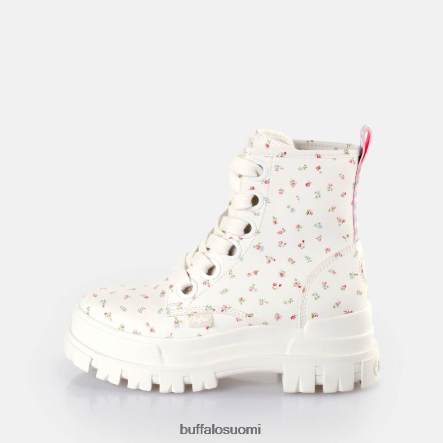 aspha lace up hei nilkkurit vegaani DZ48H4412 valkoinen/kukkia Buffalo |saappaat