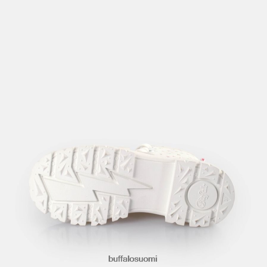 aspha lace up hei nilkkurit vegaani DZ48H4412 valkoinen/kukkia Buffalo |saappaat