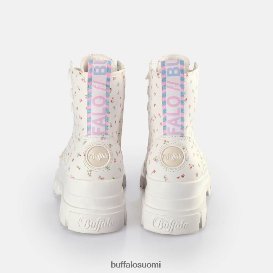 aspha lace up hei nilkkurit vegaani DZ48H4412 valkoinen/kukkia Buffalo |saappaat