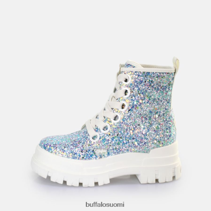 aspha lace up hi ankle boot vegaani DZ48H4372 hopea/kerma Buffalo |saappaat