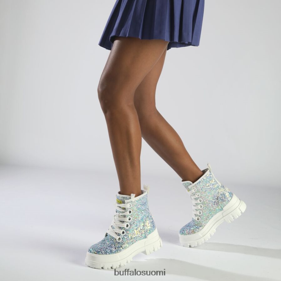 aspha lace up hi ankle boot vegaani DZ48H4372 hopea/kerma Buffalo |saappaat