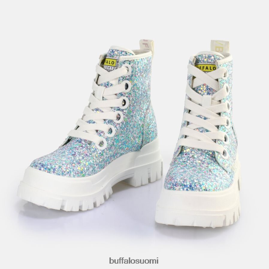 aspha lace up hi ankle boot vegaani DZ48H4372 hopea/kerma Buffalo |saappaat