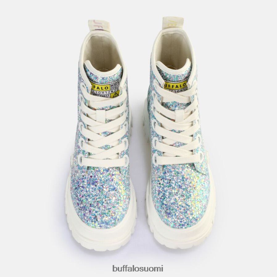 aspha lace up hi ankle boot vegaani DZ48H4372 hopea/kerma Buffalo |saappaat