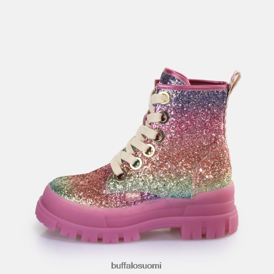 aspha lace up hi ankle boot vegaani DZ48H4373 fuksia Buffalo |saappaat