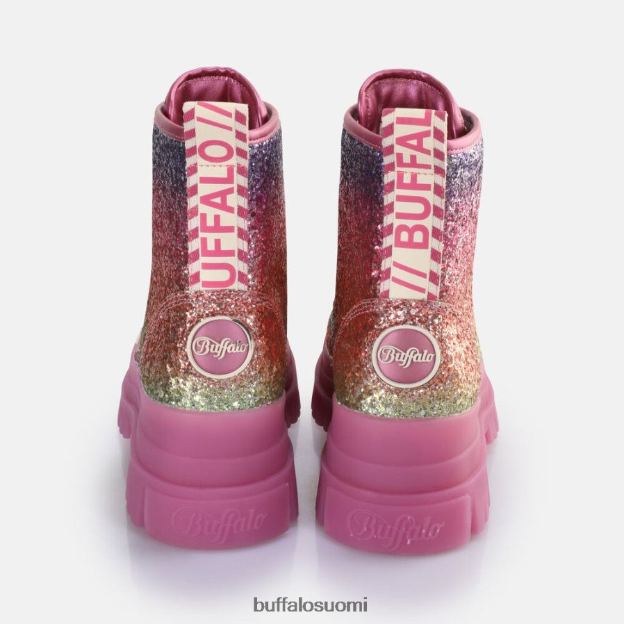 aspha lace up hi ankle boot vegaani DZ48H4373 fuksia Buffalo |saappaat