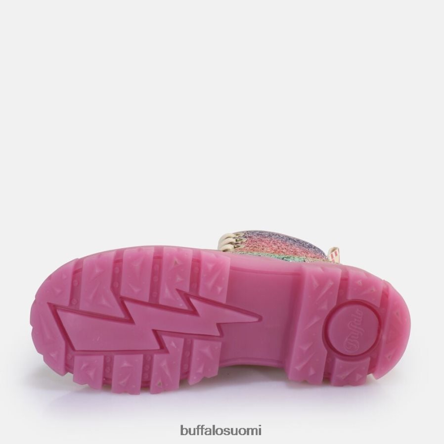 aspha lace up hi ankle boot vegaani DZ48H4373 fuksia Buffalo |saappaat