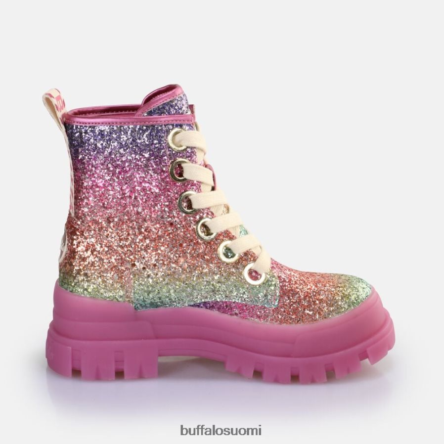 aspha lace up hi ankle boot vegaani DZ48H4373 fuksia Buffalo |saappaat