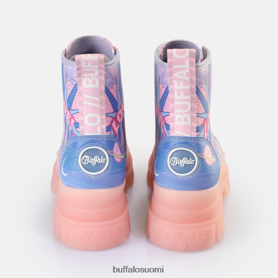 aspha lace up hi ankle boot vegaani DZ48H4437 violetti rakkaus Buffalo |saappaat