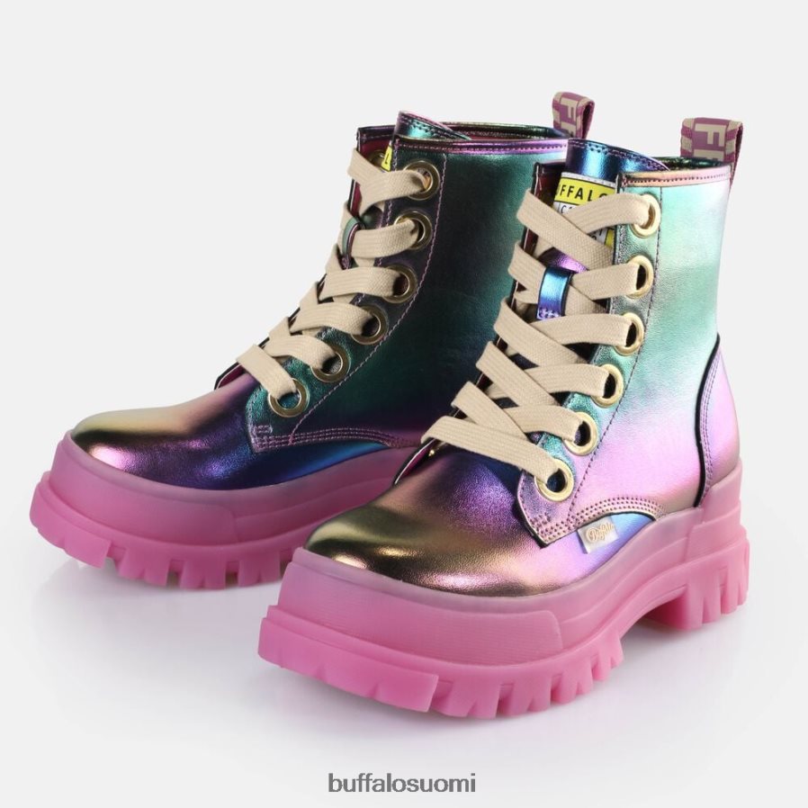aspha lace up hi ankle boot vegaani DZ48H4439 merenneito violetti Buffalo |saappaat