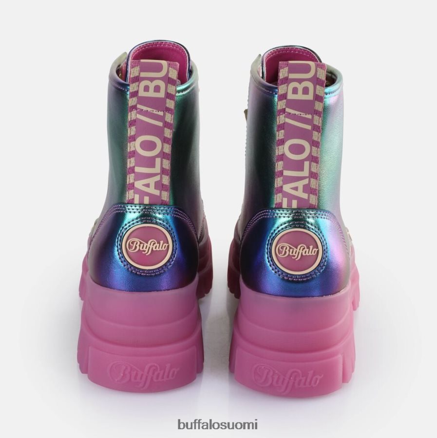 aspha lace up hi ankle boot vegaani DZ48H4439 merenneito violetti Buffalo |saappaat