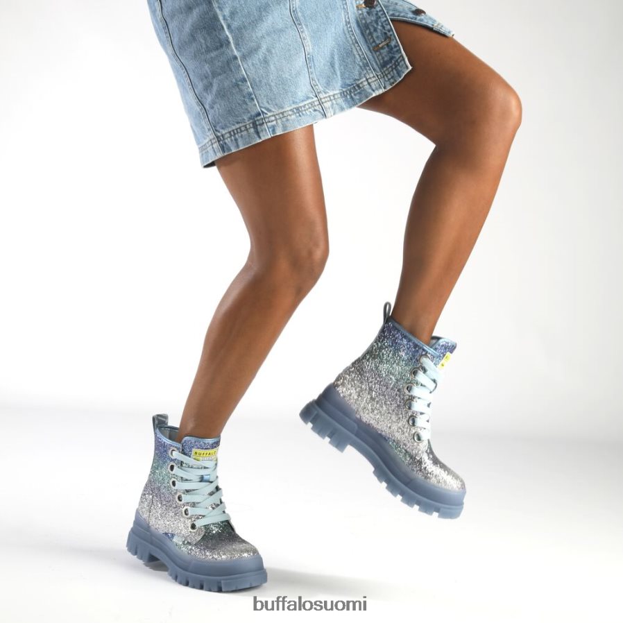 aspha lace up hi ankle boot vegaani DZ48H4440 hopeanharmaa Buffalo |saappaat