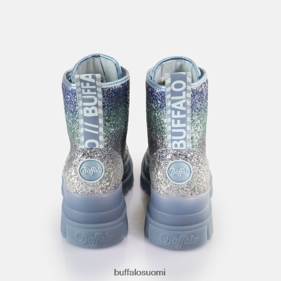 aspha lace up hi ankle boot vegaani DZ48H4440 hopeanharmaa Buffalo |saappaat