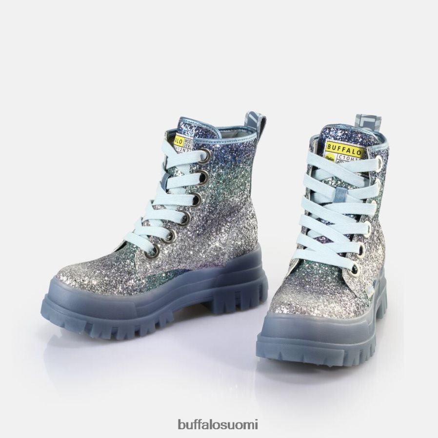 aspha lace up hi ankle boot vegaani DZ48H4440 hopeanharmaa Buffalo |saappaat