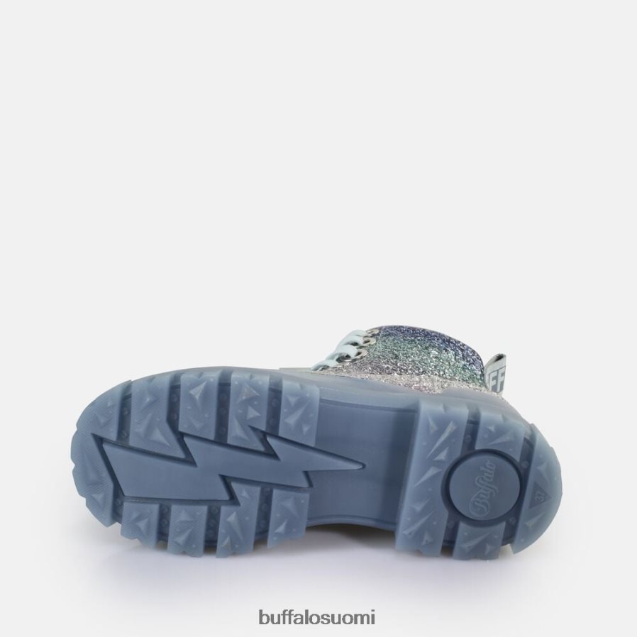 aspha lace up hi ankle boot vegaani DZ48H4440 hopeanharmaa Buffalo |saappaat