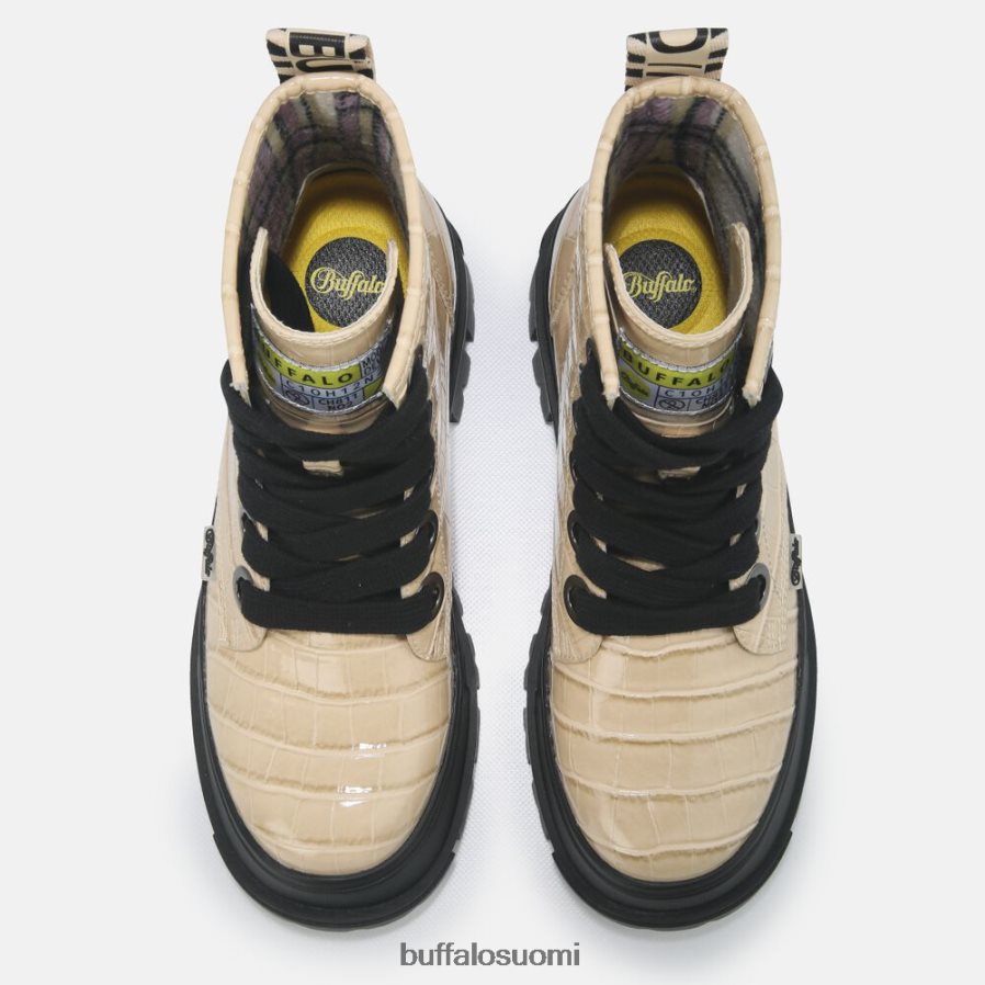 aspha lace up hi bootie flat vegaani DZ48H4371 kerma Buffalo |saappaat