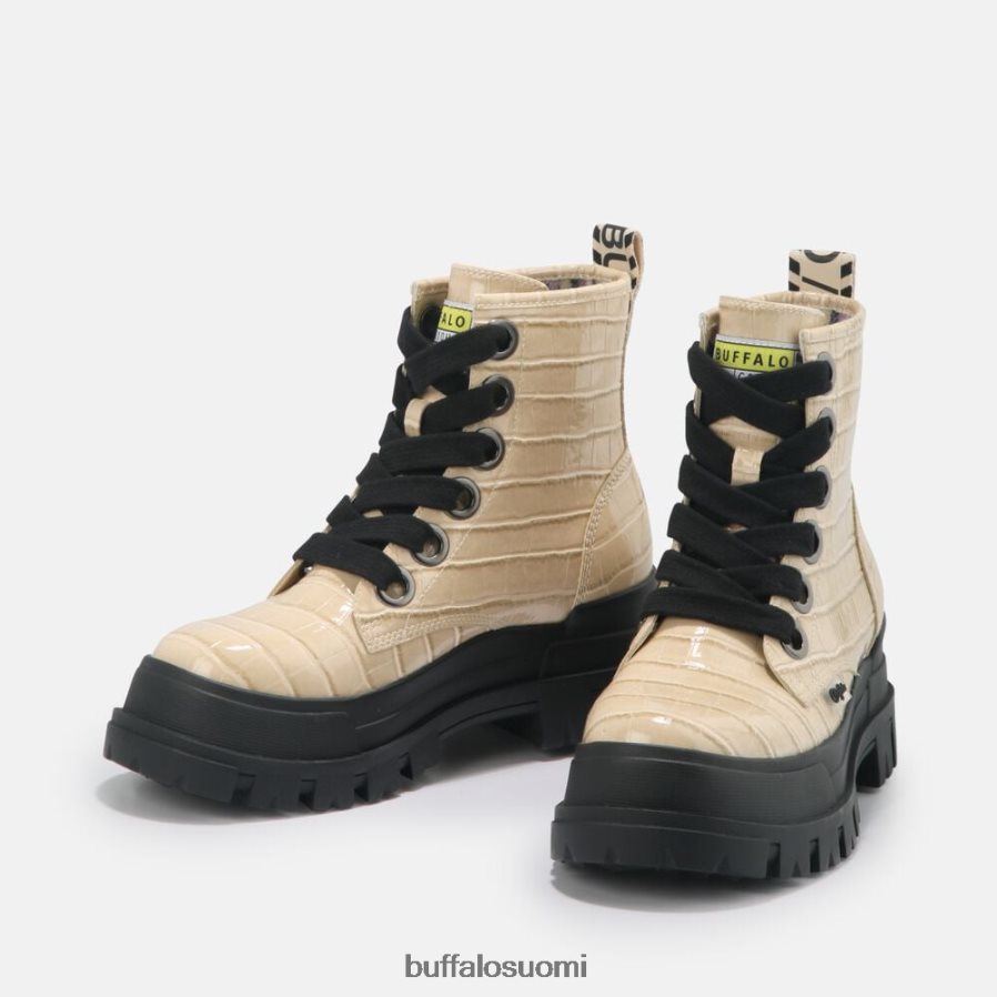 aspha lace up hi bootie flat vegaani DZ48H4371 kerma Buffalo |saappaat