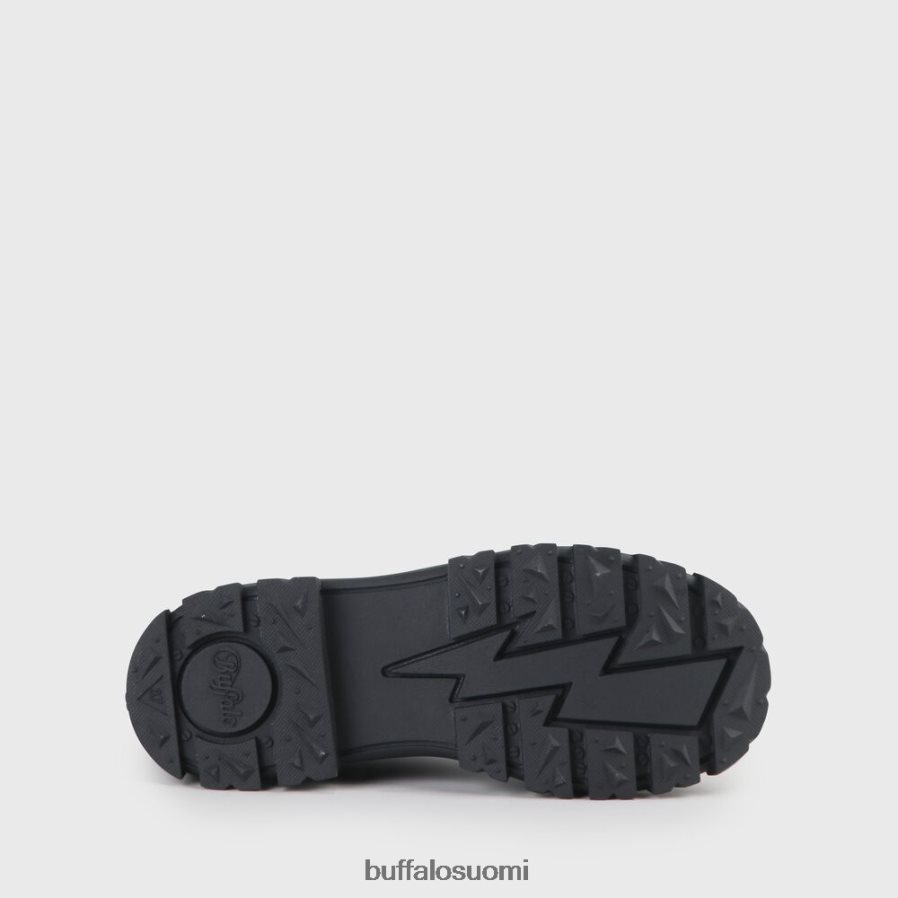 aspha lace up hi bootie flat vegaani DZ48H4847 musta Buffalo |saappaat