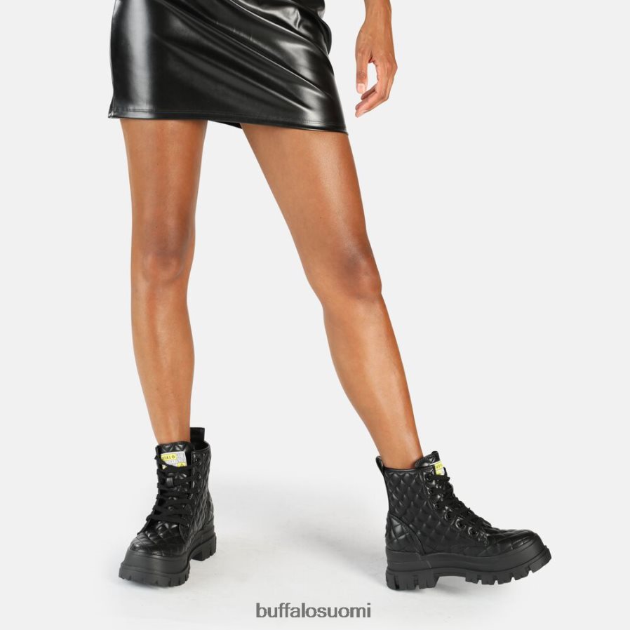 aspha rld laceup mid nilk-boot vegaani DZ48H4196 musta Buffalo |saappaat