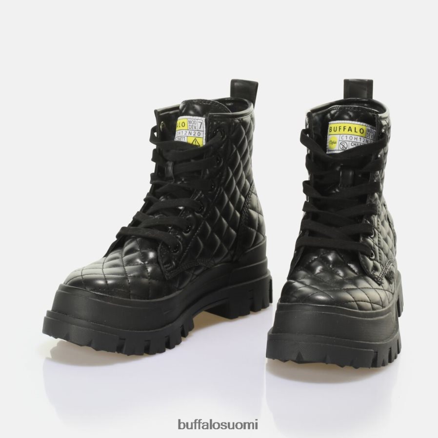 aspha rld laceup mid nilk-boot vegaani DZ48H4196 musta Buffalo |saappaat