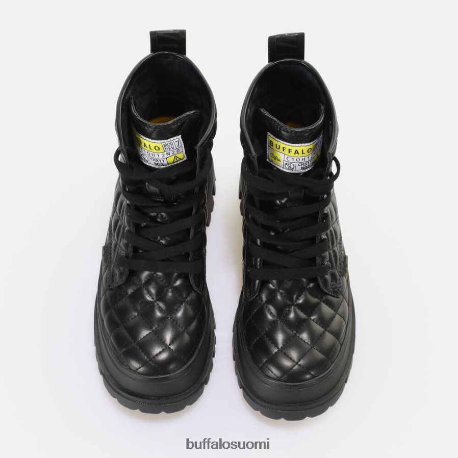 aspha rld laceup mid nilk-boot vegaani DZ48H4196 musta Buffalo |saappaat