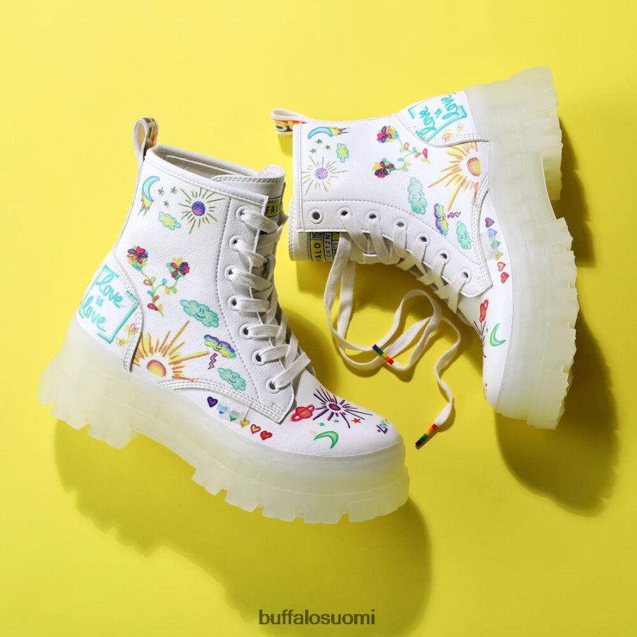 aspha rld nilkkurit vegaani DZ48H4858 valkoinen/graffiti Buffalo |saappaat