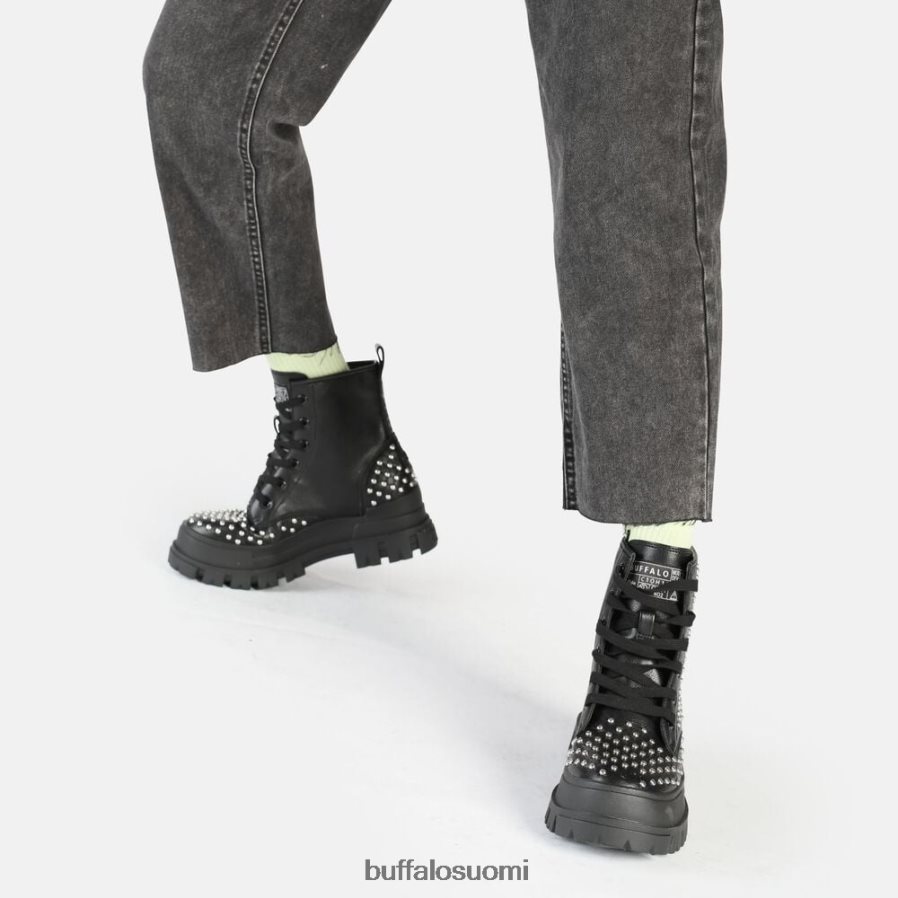 aspha rld pinnenauha mid nilk-saapas vegaaninen DZ48H4367 musta Buffalo |saappaat