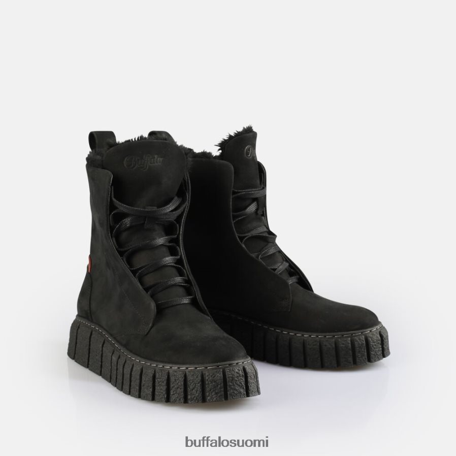 rampa lace up hei lämmin nilkkurit DZ48H4464 musta Buffalo |saappaat
