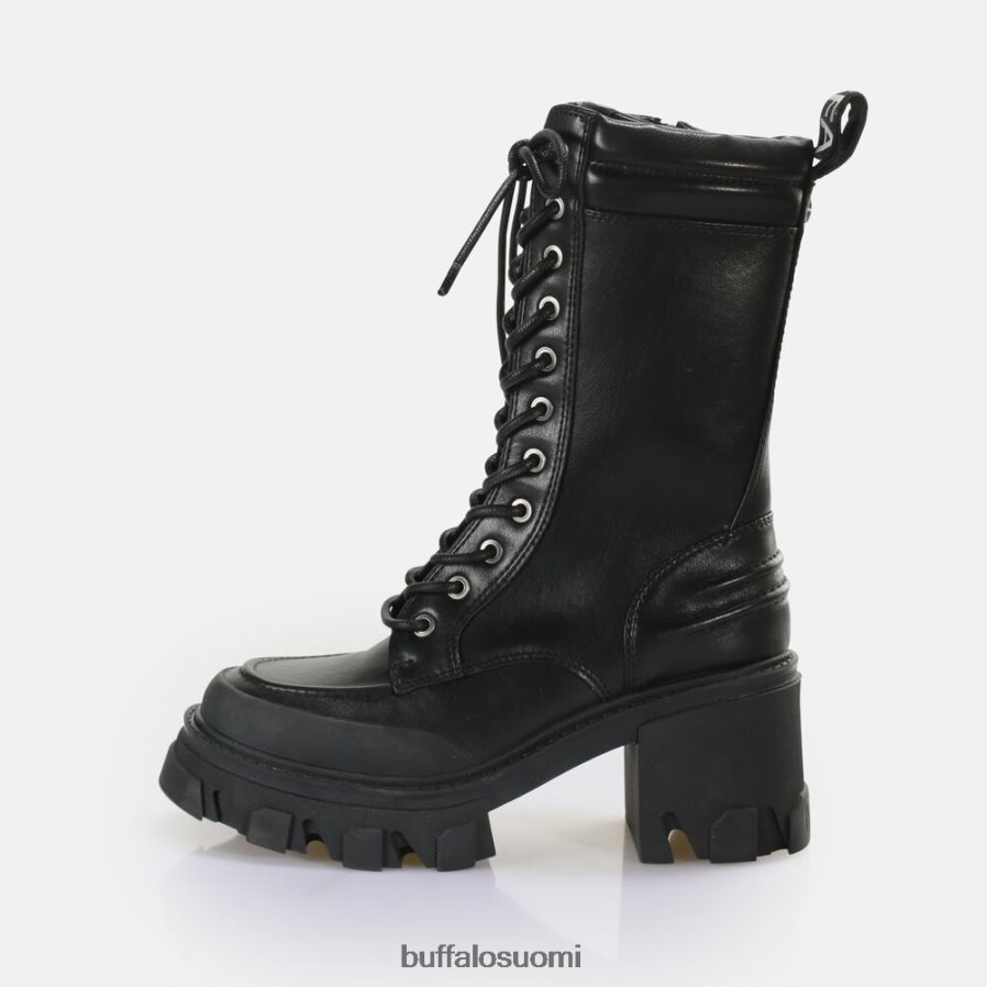 riot lace hi ankle-boot vegaani DZ48H4821 musta Buffalo |saappaat