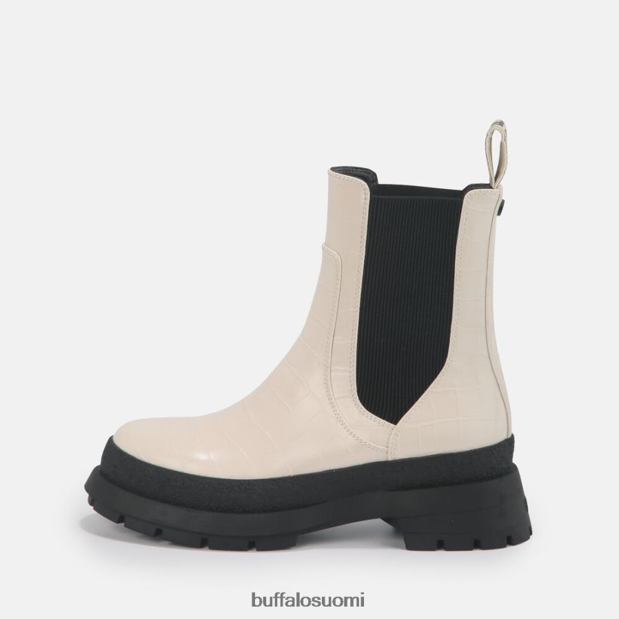 simona bootie flat vegaani DZ48H4458 kerma krokotiilin näköisenä Buffalo |saappaat