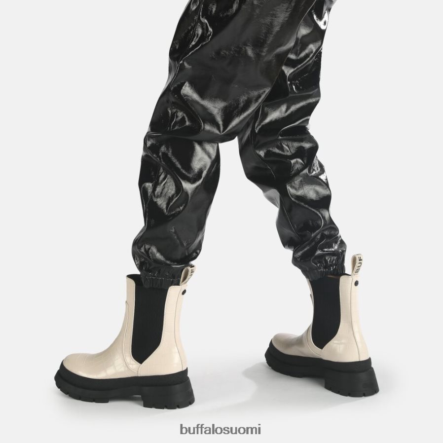 simona bootie flat vegaani DZ48H4458 kerma krokotiilin näköisenä Buffalo |saappaat