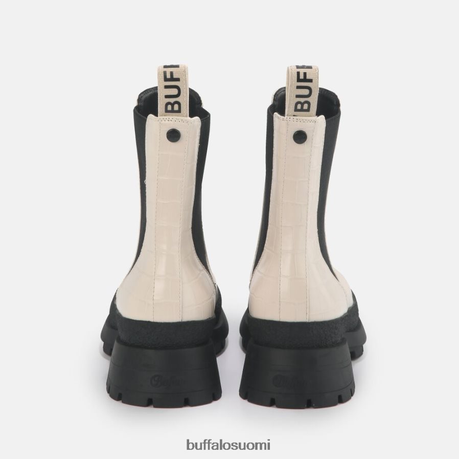 simona bootie flat vegaani DZ48H4458 kerma krokotiilin näköisenä Buffalo |saappaat