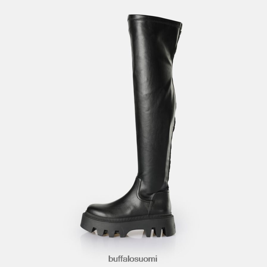 flora overknee boot vegaani DZ48H4633 musta Buffalo |saappaat