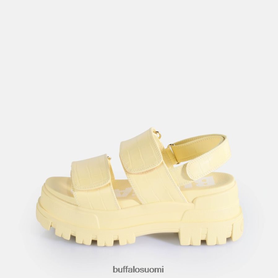 aspha snd platform sandaalit vegaani DZ48H416 croc-vaikutteinen vanilja Buffalo |sandaalit