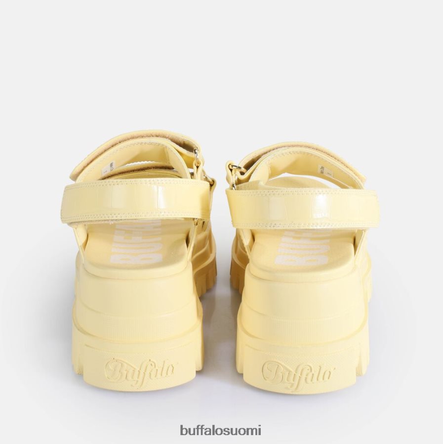 aspha snd platform sandaalit vegaani DZ48H416 croc-vaikutteinen vanilja Buffalo |sandaalit