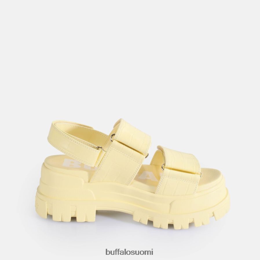 aspha snd platform sandaalit vegaani DZ48H416 croc-vaikutteinen vanilja Buffalo |sandaalit