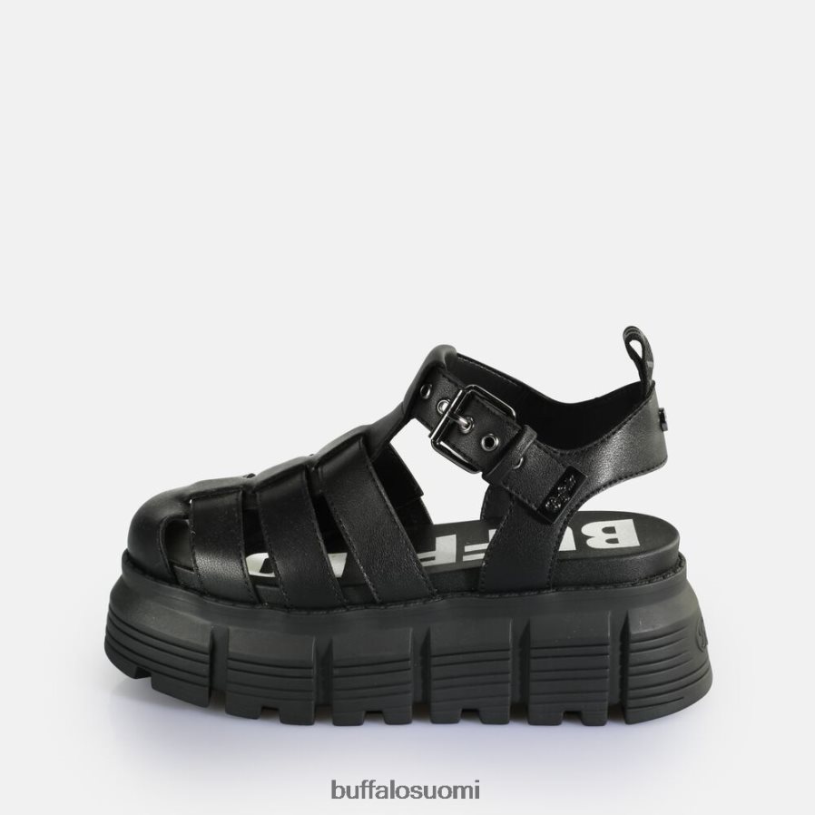 ava fisher platform sandaalit vegaani DZ48H4572 musta Buffalo |sandaalit