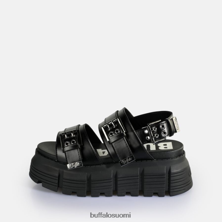 ava platform sandaalit vegaani DZ48H4520 musta Buffalo |sandaalit