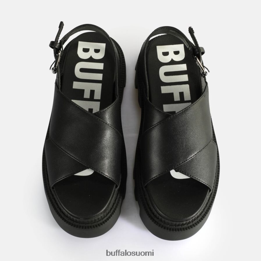 flora cross platform sandaalit vegaani DZ48H4164 musta Buffalo |sandaalit
