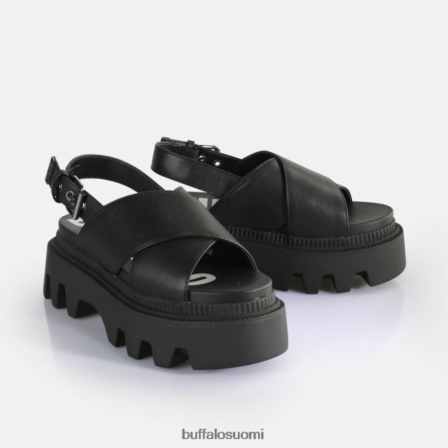 flora cross platform sandaalit vegaani DZ48H4164 musta Buffalo |sandaalit