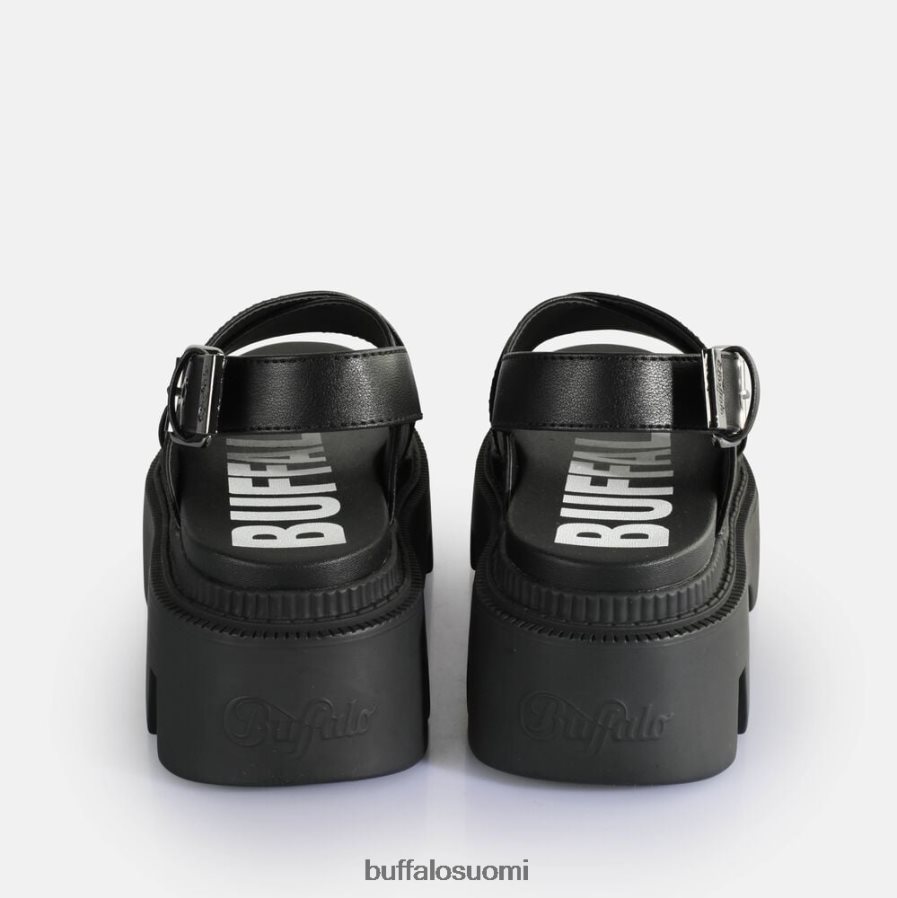 flora cross platform sandaalit vegaani DZ48H4164 musta Buffalo |sandaalit