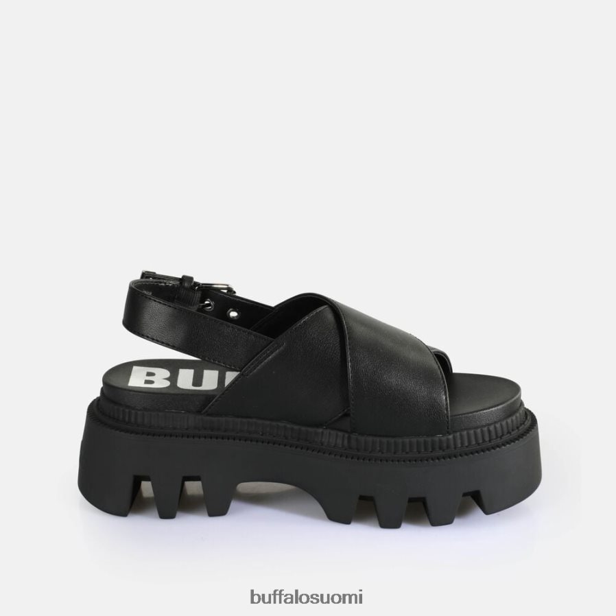 flora cross platform sandaalit vegaani DZ48H4164 musta Buffalo |sandaalit