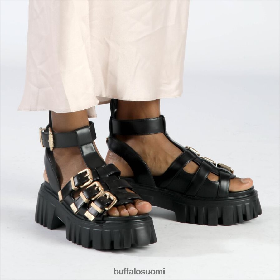 vegaaniset leijonanhammassandaalit DZ48H4159 musta Buffalo |sandaalit