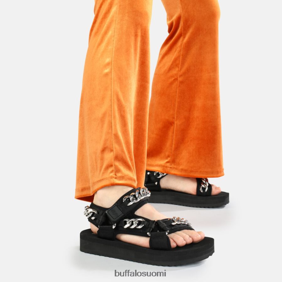 vegaaniset salviaketjusandaalit DZ48H4922 musta Buffalo |sandaalit